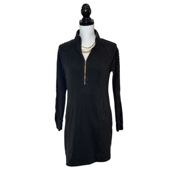 green emerald velvet dress Nicoline Long Sleeve Romper - Onyx Treasure Box Sequin Knit  The Islands